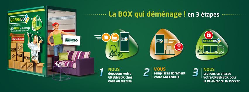Greenbox par Cargomatic - Location Box Stockage en 3 étapes