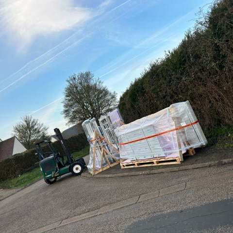 Livraison directe d'une véranda chez le particulier