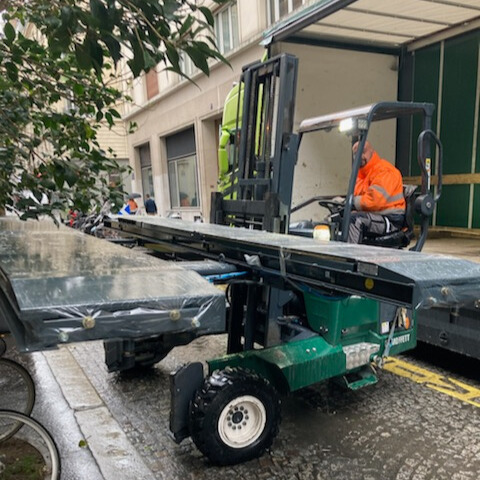 Livraison directe de matériels volumineux en plein centre de Paris