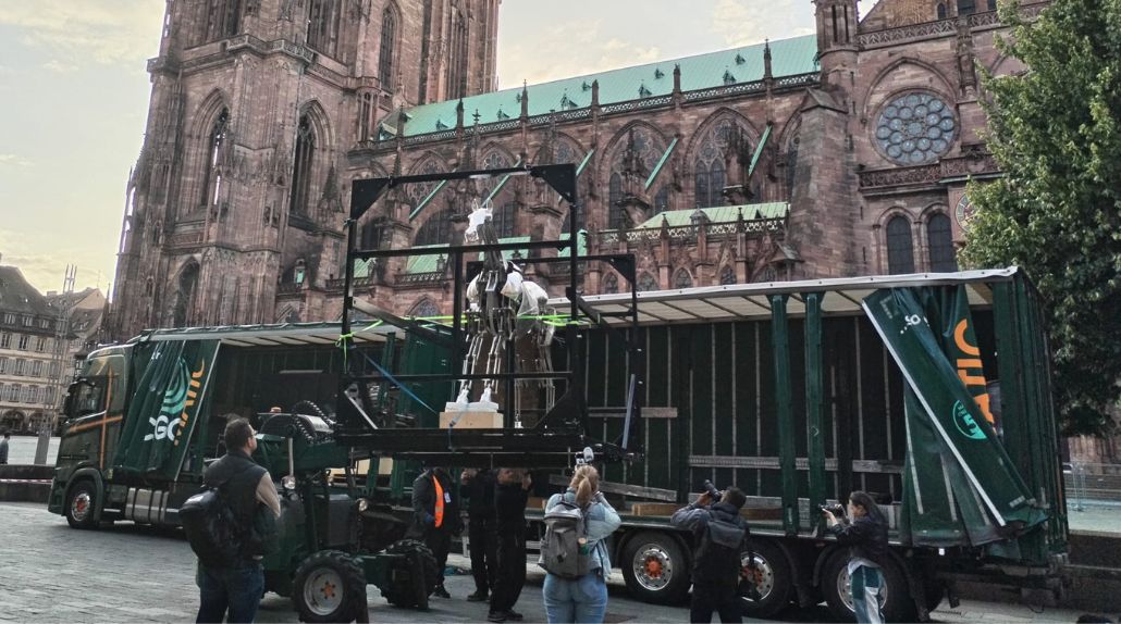 Livraison et dépose de Zeus à Strasbourg